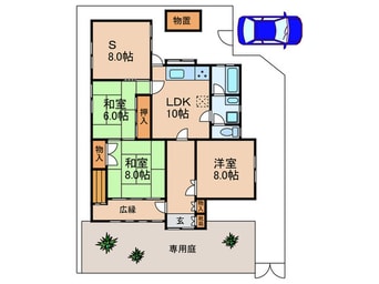 間取図 枚方市津田元町平屋