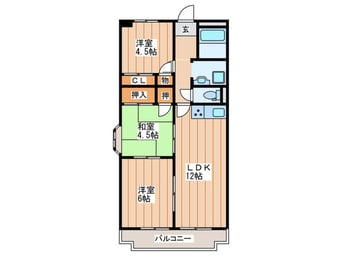 間取図 ｱﾒﾆﾃｨα館