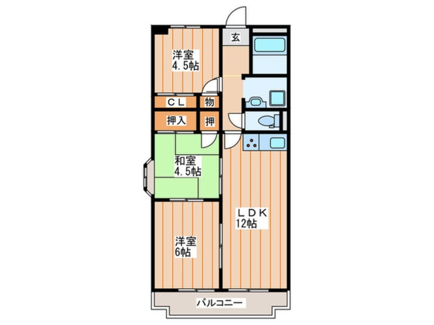 間取図 ｱﾒﾆﾃｨα館