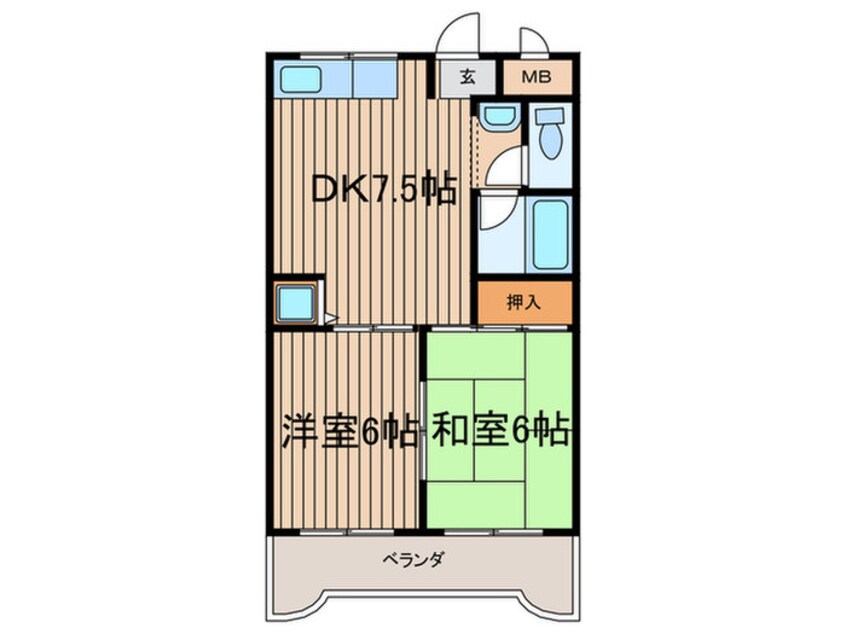 間取図 須賀の森シティハイツ