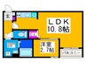 Ｖｉｌｌｅｔｔａ三国ヶ丘 1LDKの間取り