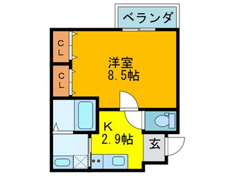 間取図 フジパレス滝井元町Ⅰ番館