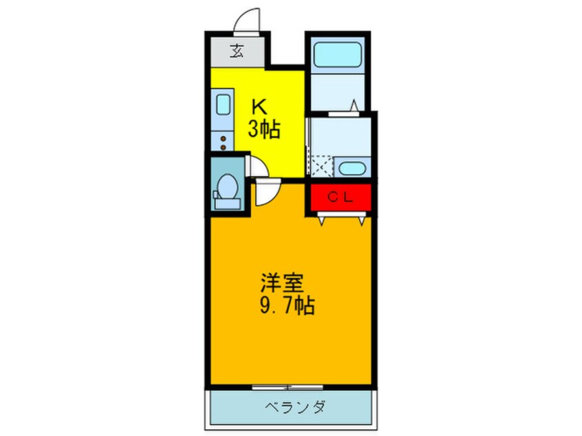 間取図 フジパレス滝井元町Ⅰ番館