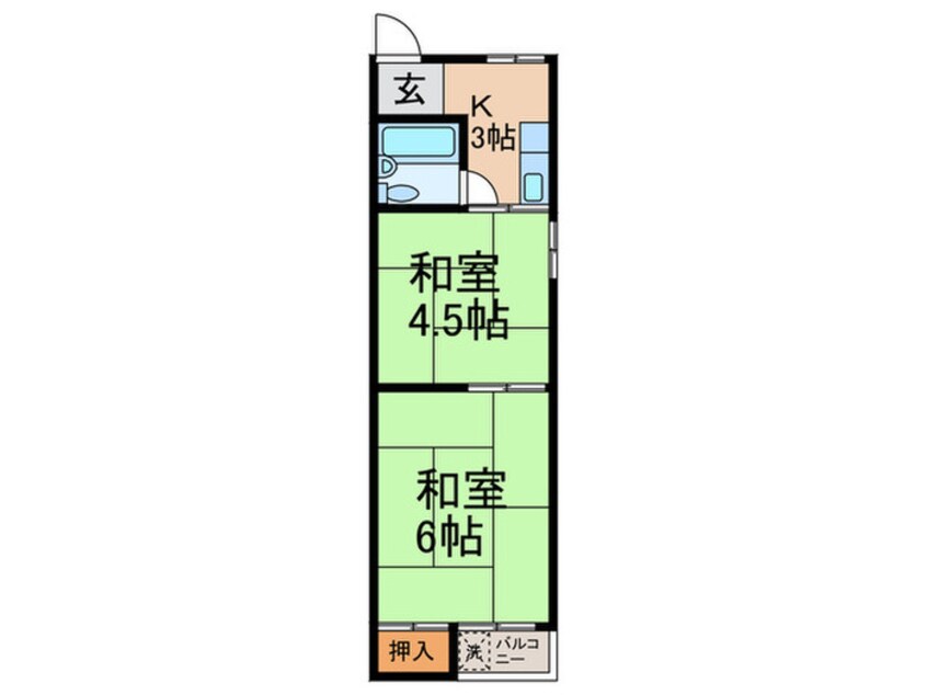 間取図 万代マンション
