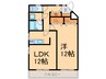 ARC PALACE 誠 1LDKの間取り