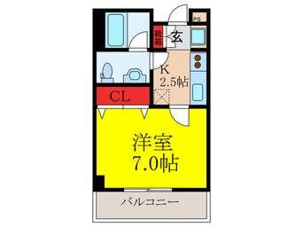 間取図 ヴェルドゥ－ル茨木