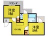 アメニティー大東2番館 2DKの間取り