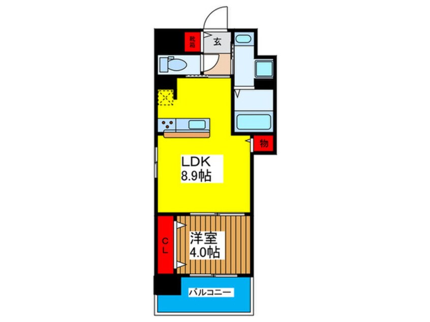 間取図 コーポラス京橋