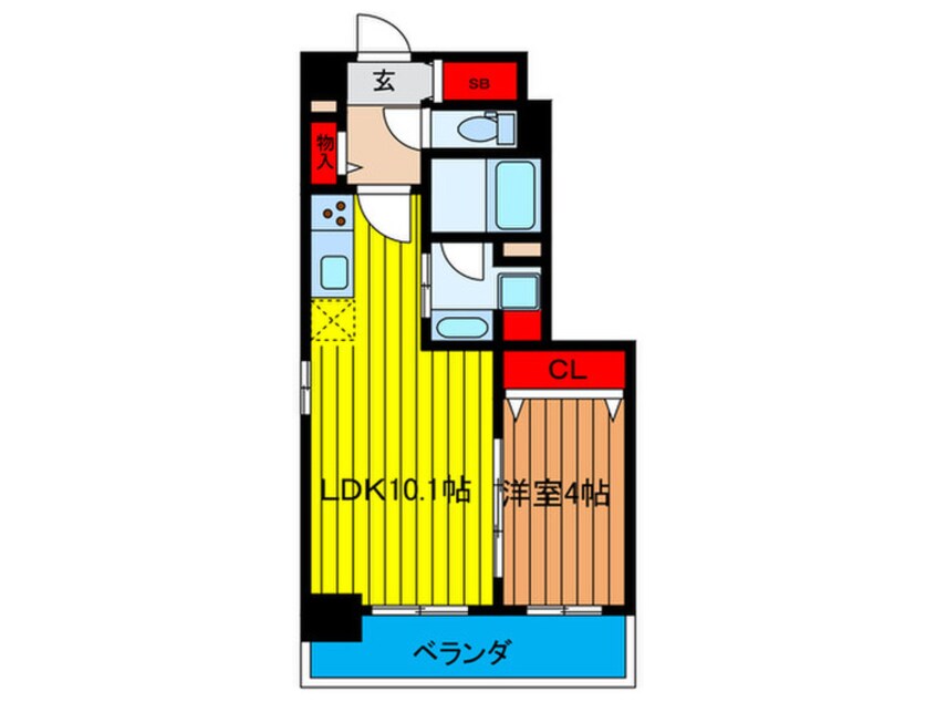 間取図 コーポラス京橋