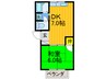 Ｍプラザ津田駅前 五番館 1DKの間取り