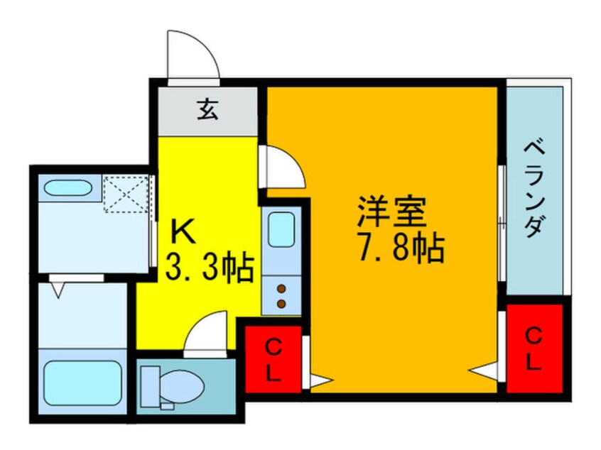 間取図 フジパレス滝井元町Ⅱ番館