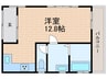 大原町甲南ビルⅡ 1Rの間取り