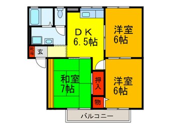 間取図 シャルム南山本