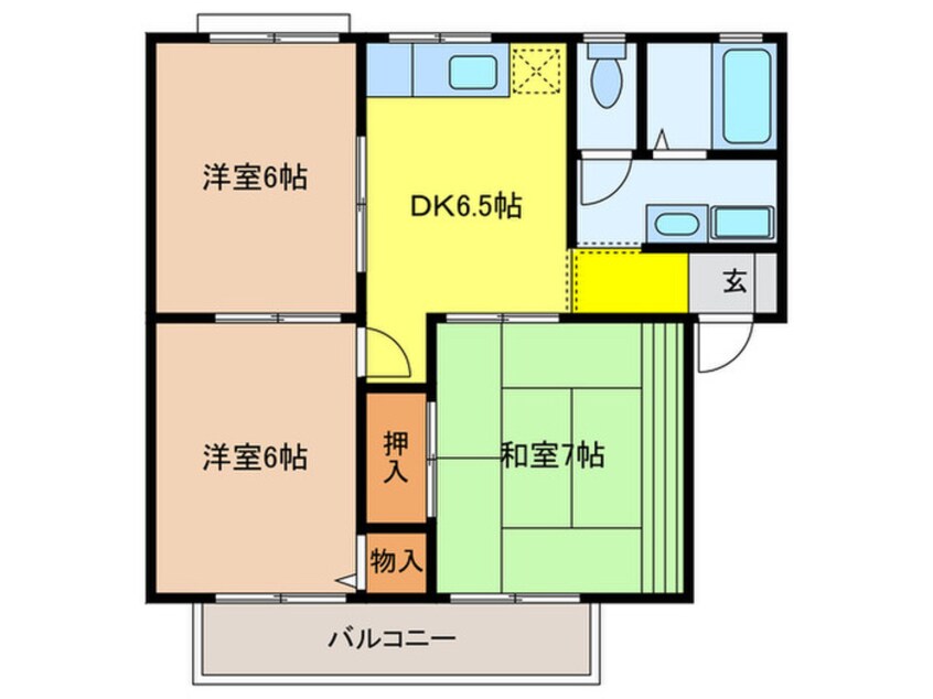 間取図 シャルム南山本