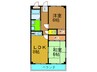 Ｍプラザ城東弐番館 2LDKの間取り