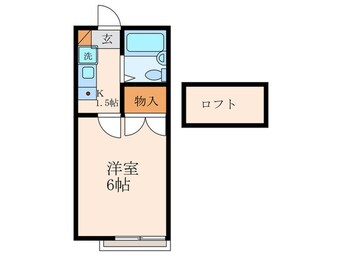 間取図 エンジェルコスモ稲葉荘Ⅲ