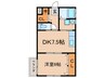 コーポ南城園 1DKの間取り