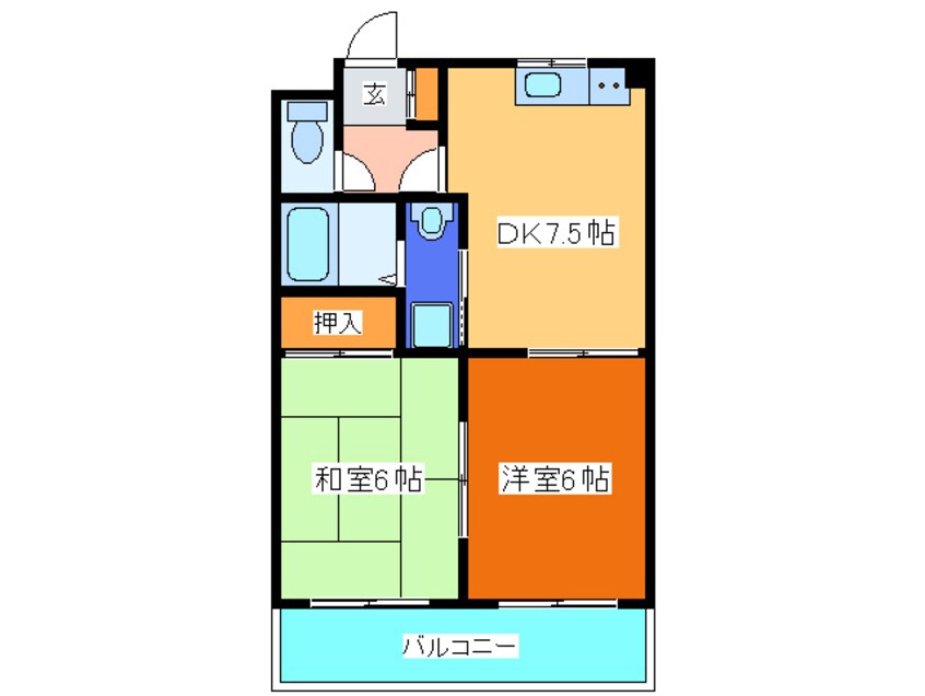 間取図 Ｍプラザ城東Ⅲ番館