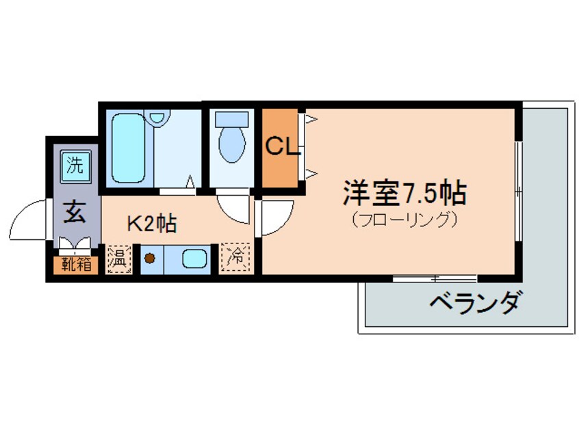 間取図 アルカディア堂山