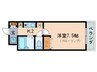 アルカディア堂山 1Kの間取り