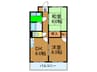 Ｍプラザ城東５番館 2DKの間取り