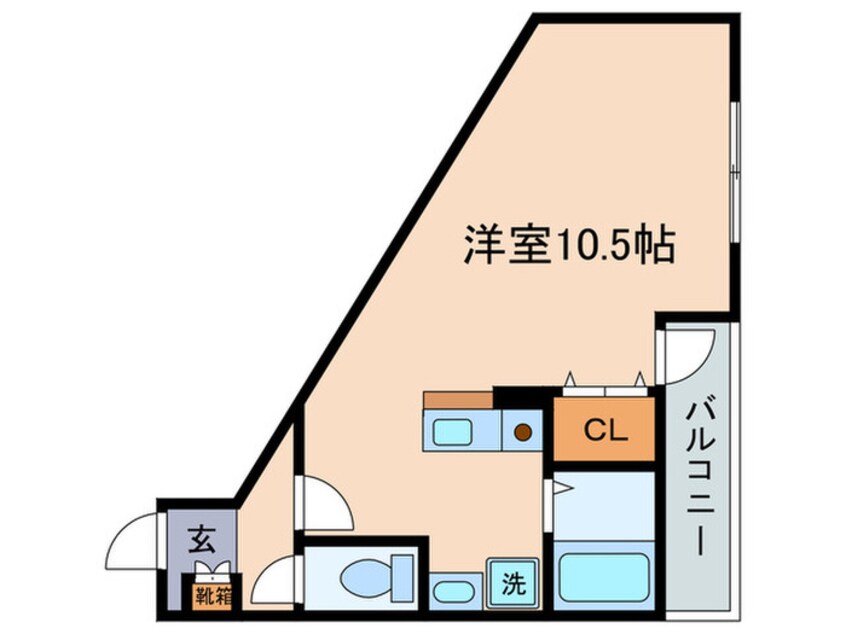 間取図 フェイム瀬田