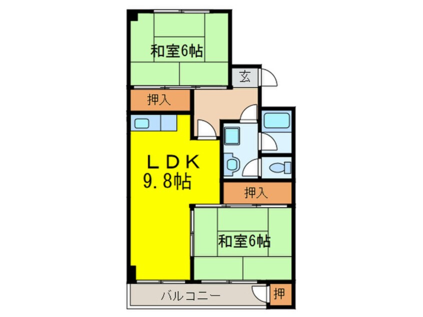 間取図 吹東マンション