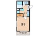 センジュリ－ 1Kの間取り