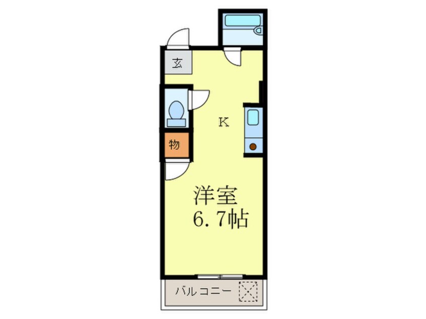 間取図 モナクヴィラウエバ