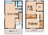 清水が丘一丁目戸建 2LDKの間取り