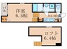 ブライトヒルズ椥辻 1Kの間取り