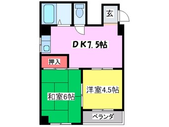 間取図 アインス今里