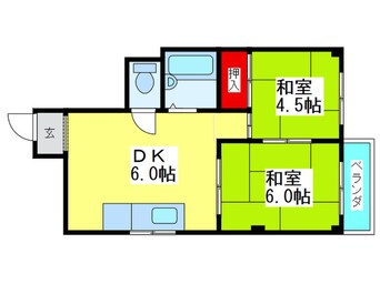 間取図 アインス今里