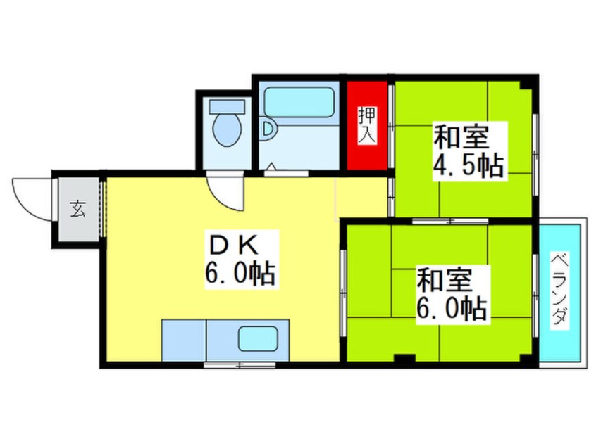 間取図 アインス今里