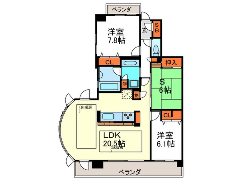 間取図 レジディア千里万博公園