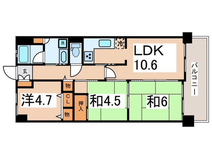 間取り図 ロータリー新石切（２０２）