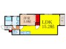 ＷｉｎｄＢｅｌｌ栄本町 1LDKの間取り