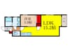 ＷｉｎｄＢｅｌｌ栄本町 1LDKの間取り