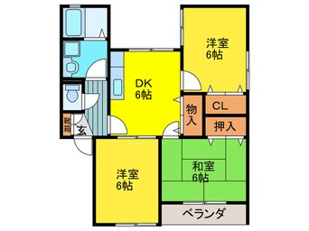 間取図 エステ－トピアコ－ワ