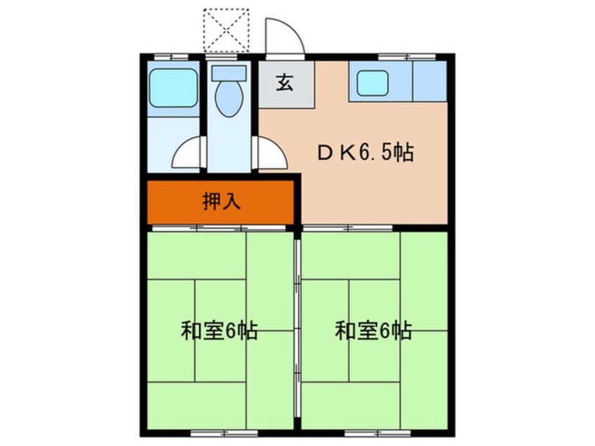 間取図 一ツ松アパート