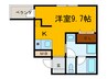 Ｌｕｆｔ（ルフト） 1Rの間取り