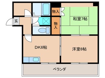 間取図 ハイツハセガワ　1