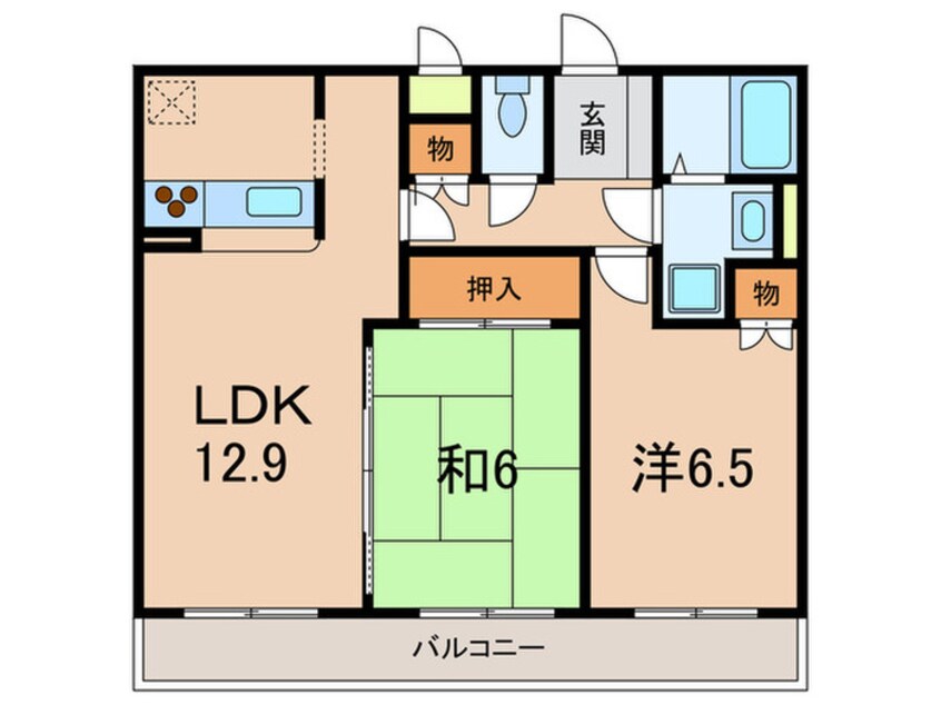 間取図 Ｒｅｆｉｎａｄｏ　Ｕｏｚａｋｉ