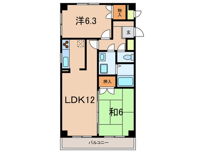 間取り図 Ｒｅｆｉｎａｄｏ　Ｕｏｚａｋｉ