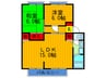 ハイツ野村N棟 2LDKの間取り