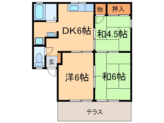 間取り図 エステート塩屋山手Ｂ棟