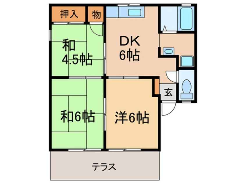 間取図 エステート塩屋山手Ｂ棟