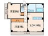 マンション北川 2LDKの間取り