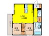 K１阪南町 2LDKの間取り