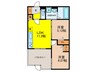 K１阪南町 2LDKの間取り